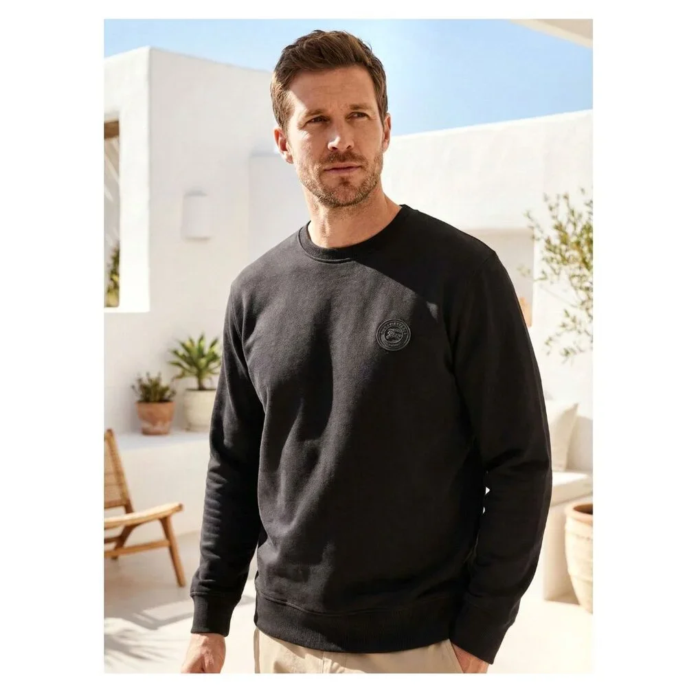 Burberry Jayford Sweatshirt, Black, Men's Size Large - Picture 2 of 7